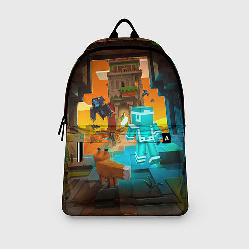 Рюкзак Майнкрафт - воин в алмазной броне / 3D-принт – фото 3