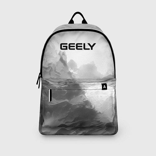 Рюкзак Geely на сером абстрактном фоне / 3D-принт – фото 3