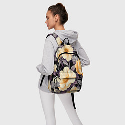 Рюкзак Крупные жёлтые цветы, цвет: 3D-принт — фото 2