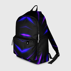 Рюкзак Color black neon stripes, цвет: 3D-принт