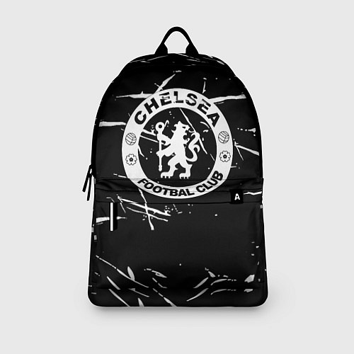 Рюкзак Челси штрихи красок белые / 3D-принт – фото 3