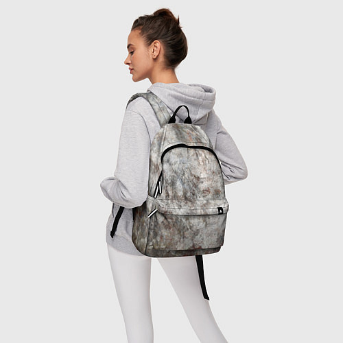 Рюкзак Абстракция - gray limestone / 3D-принт – фото 6