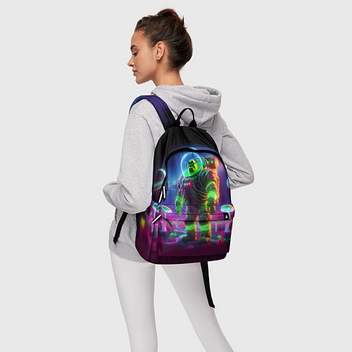Рюкзак Космонавт Шрук в неоновом скафандре на загадочной / 3D-принт – фото 6