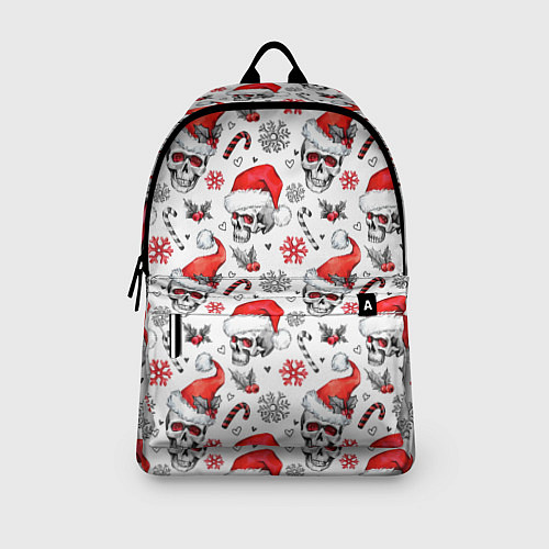 Рюкзак Новогодние черепа / 3D-принт – фото 3