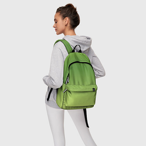 Рюкзак Color green yellow / 3D-принт – фото 6