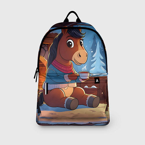 Рюкзак Лошадка у камина / 3D-принт – фото 3