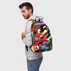 Рюкзак Яркий камуфляж, цвет: 3D-принт — фото 2