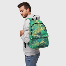 Рюкзак Узор из листьев, цвет: 3D-принт — фото 2