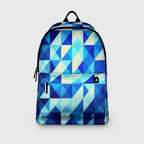 Рюкзак Синяя геометрия / 3D-принт – фото 3