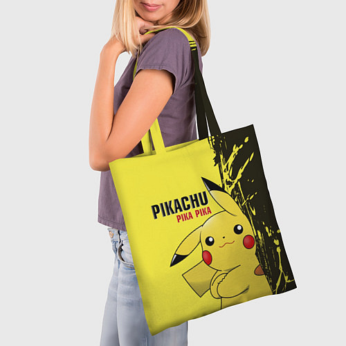 Сумка-шоппер Pikachu Pika Pika / 3D-принт – фото 3