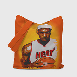 Сумка-шопер LeBron James: Heat, цвет: 3D-принт