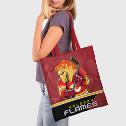 Сумка-шопер Calgary Flames, цвет: 3D-принт — фото 2