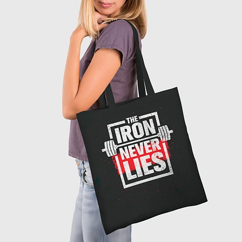 Сумка-шоппер The iron never lies / 3D-принт – фото 3