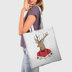 Сумка-шопер Christmas Deer, цвет: 3D-принт — фото 2