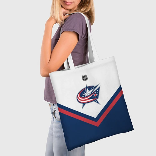 Сумка-шоппер NHL: Columbus Blue Jackets / 3D-принт – фото 3