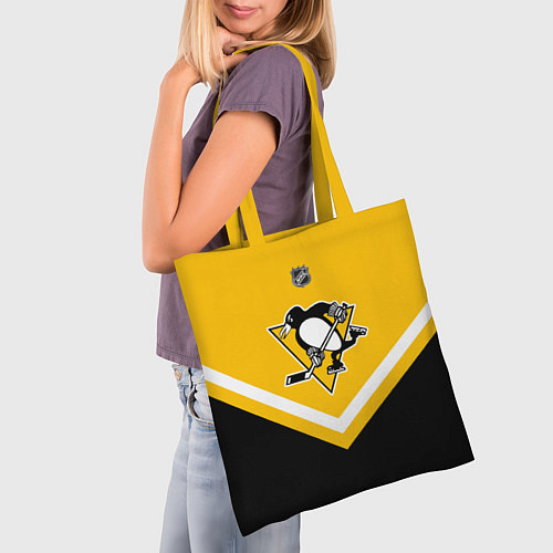Сумка-шоппер NHL: Pittsburgh Penguins / 3D-принт – фото 3