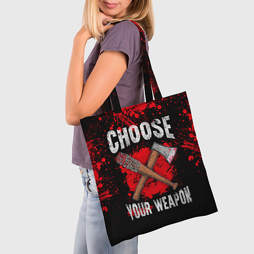 Сумка-шоппер Choose Your Weapon / 3D-принт – фото 3