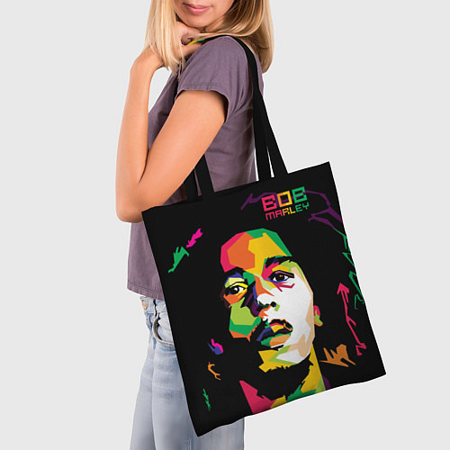 Сумка-шоппер Боб Марли: фан-арт / 3D-принт – фото 3
