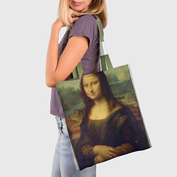 Сумка-шопер Мона Лиза, цвет: 3D-принт — фото 2