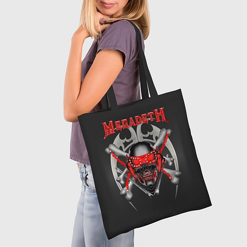 Сумка-шоппер Megadeth: Blooded Skull / 3D-принт – фото 3