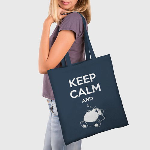 Сумка-шоппер Keep Calm & Zzz / 3D-принт – фото 3