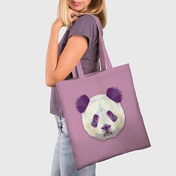 Сумка-шопер Геометрическая панда, цвет: 3D-принт — фото 2