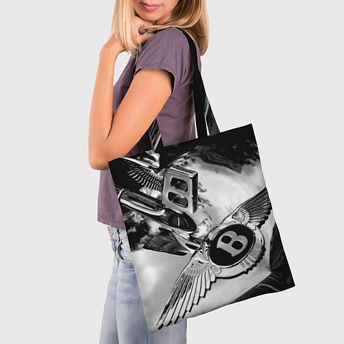 Сумка-шоппер Bentley motors ltd / 3D-принт – фото 3