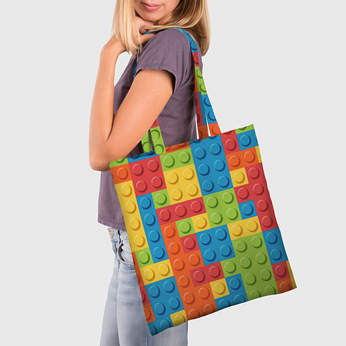Сумка-шоппер Лего конструктор / 3D-принт – фото 3