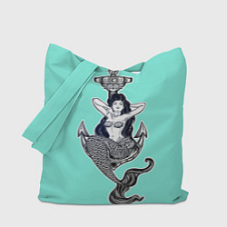 Сумка-шопер Mermaid blue, цвет: 3D-принт