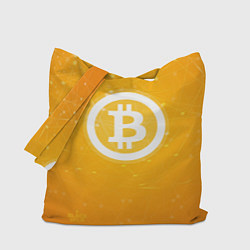 Сумка-шопер Bitcoin Orange, цвет: 3D-принт