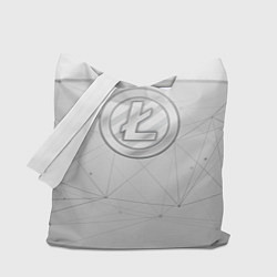 Сумка-шопер Litecoin LTC, цвет: 3D-принт