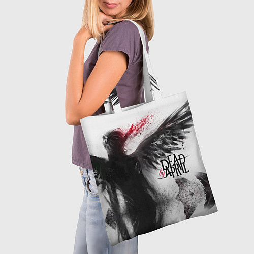 Сумка-шоппер Dead by April: Black angel / 3D-принт – фото 3