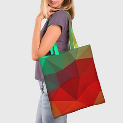 Сумка-шопер Abstraction colorise, цвет: 3D-принт — фото 2
