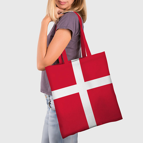 Сумка-шоппер Флаг Дании / 3D-принт – фото 3