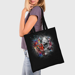 Сумка-шопер Art skull, цвет: 3D-принт — фото 2
