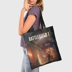 Сумка-шопер Battlefield War, цвет: 3D-принт — фото 2