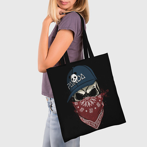 Сумка-шоппер Bandit Skull / 3D-принт – фото 3