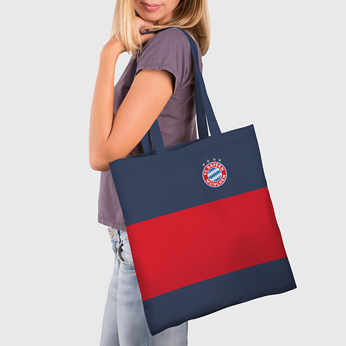 Сумка-шоппер Bayern Munchen - Red-Blue FCB 2022 NEW / 3D-принт – фото 3