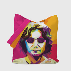 Сумка-шопер Джон Леннон: фан-арт, цвет: 3D-принт