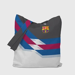 Сумка-шопер Barcelona FC: White style, цвет: 3D-принт