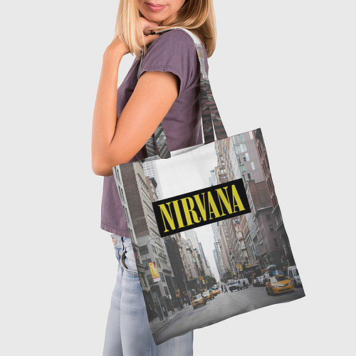 Сумка-шоппер Nirvana City / 3D-принт – фото 3