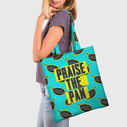 Сумка-шопер Praise The Pan, цвет: 3D-принт — фото 2