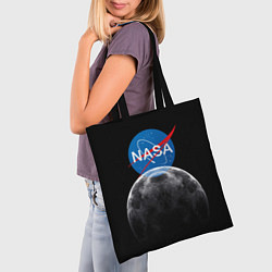 Сумка-шопер NASA: Moon Rise, цвет: 3D-принт — фото 2