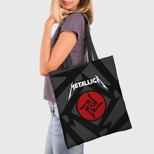 Сумка-шоппер Metallica Star / 3D-принт – фото 3