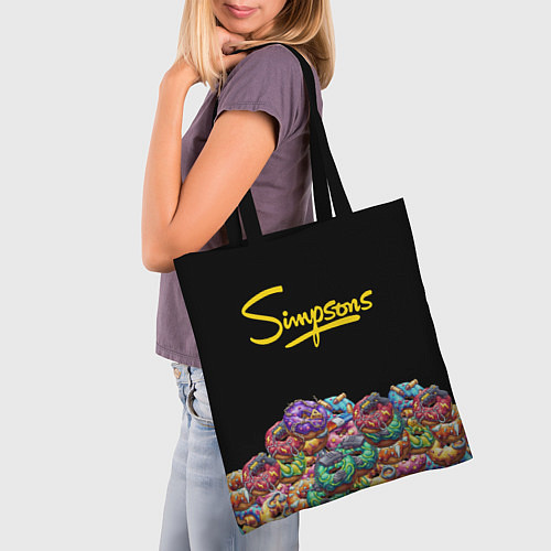 Сумка-шоппер Simpsons Donuts / 3D-принт – фото 3