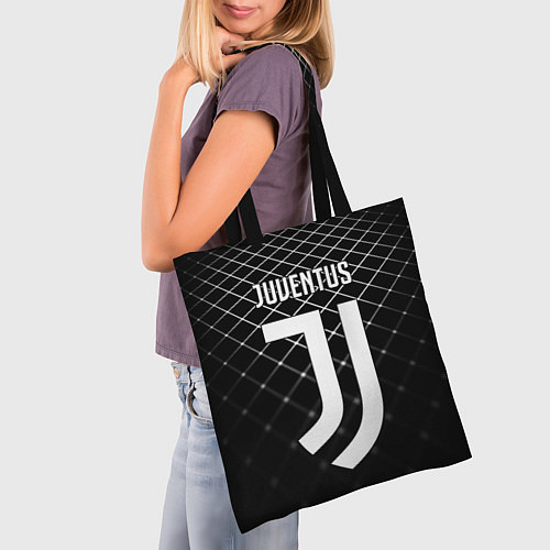 Сумка-шоппер FC Juventus: Black Lines / 3D-принт – фото 3