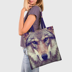 Сумка-шопер Angry Wolf, цвет: 3D-принт — фото 2
