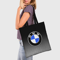 Сумка-шопер BMW 2018 Black and White IV, цвет: 3D-принт — фото 2