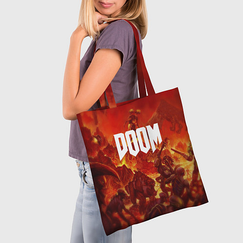 Сумка-шоппер DOOM: Hellfire / 3D-принт – фото 3