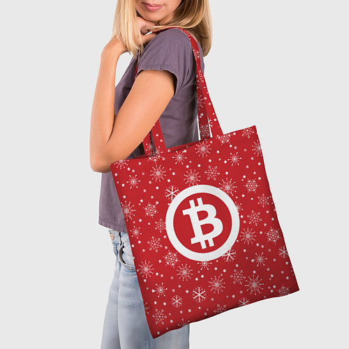 Сумка-шоппер Bitcoin: New Year / 3D-принт – фото 3